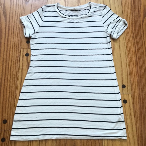 Striped T-Shirt mini Dress - Picture 1 of 3